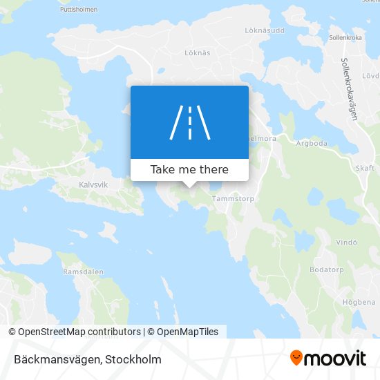 Bäckmansvägen map