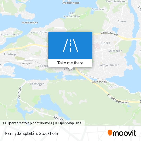 Fannydalsplatån map