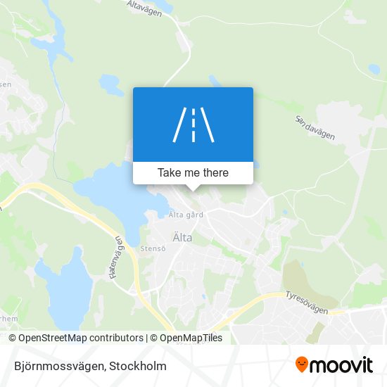 Björnmossvägen map