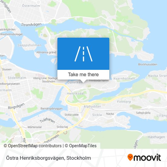 Östra Henriksborgsvägen map