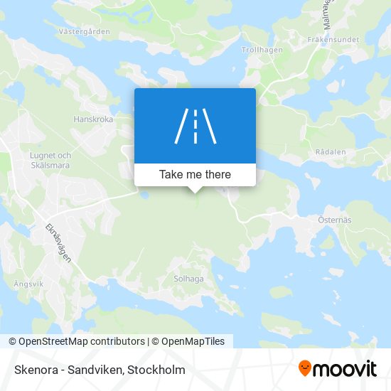 Skenora - Sandviken map