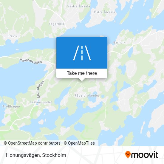 Honungsvägen map