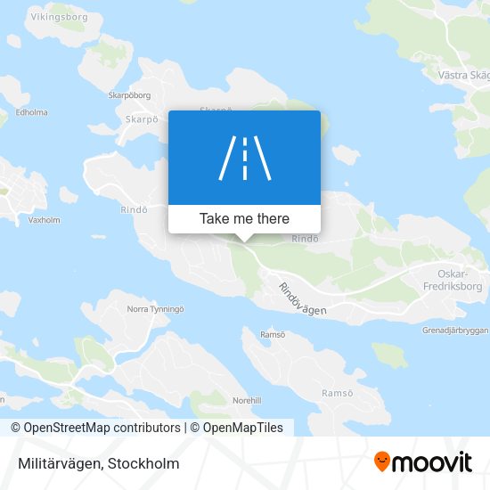Militärvägen map