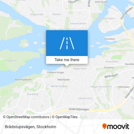 Brådstupsvägen map
