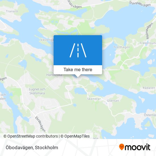 Öbodavägen map