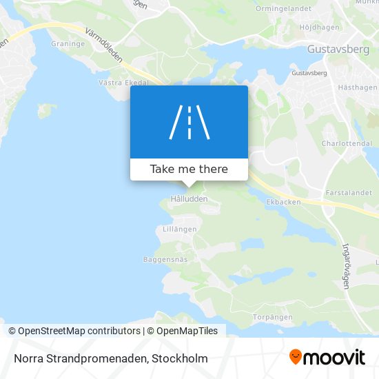 Norra Strandpromenaden map