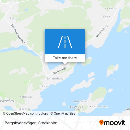 Bergshyddevägen map