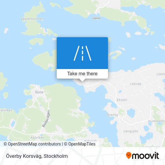 Överby Korsväg map