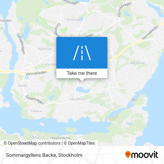 Sommargyllens Backe map