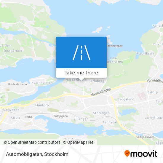 Automobilgatan map