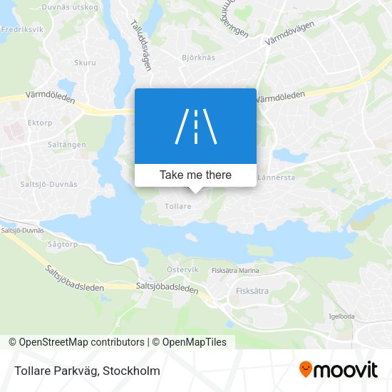 Tollare Parkväg map