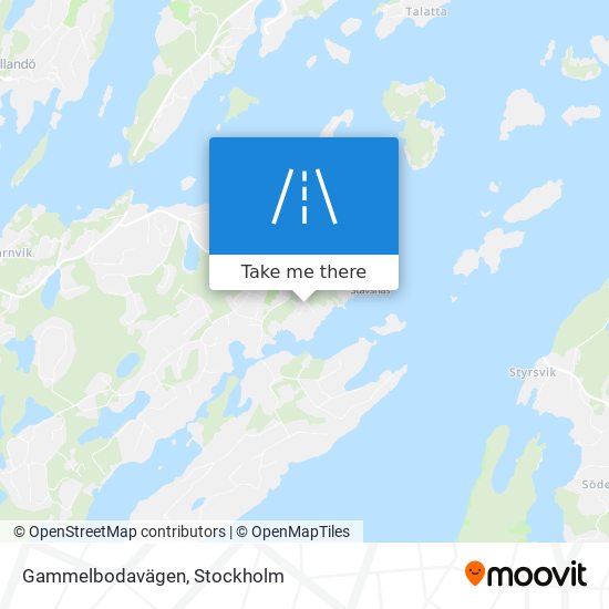 Gammelbodavägen map