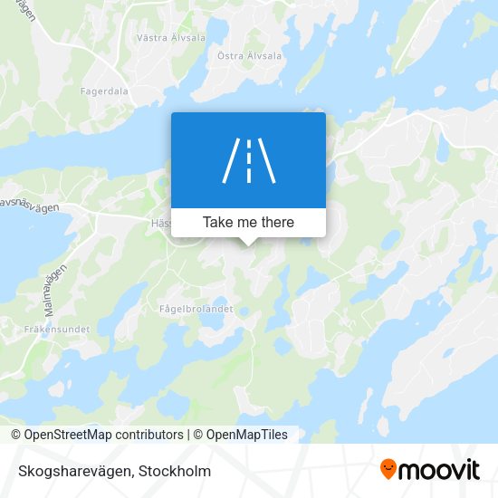 Skogsharevägen map