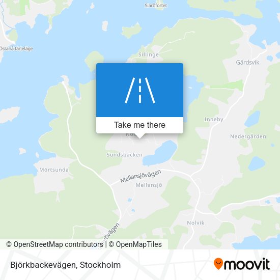 Björkbackevägen map
