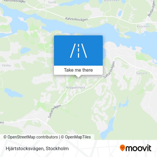 Hjärtstocksvägen map