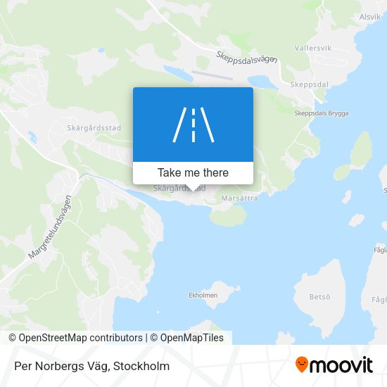 Per Norbergs Väg map