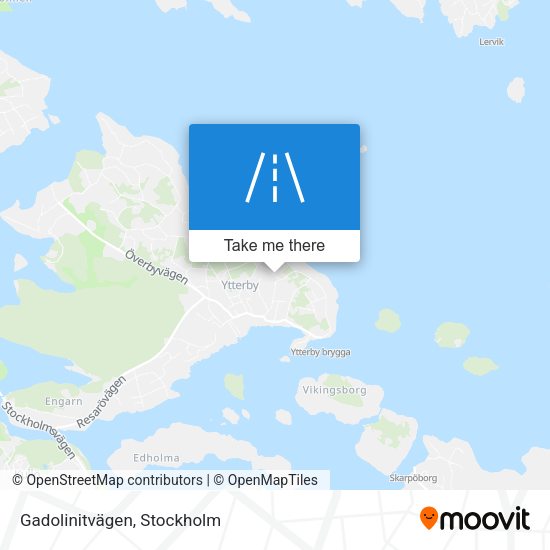 Gadolinitvägen map