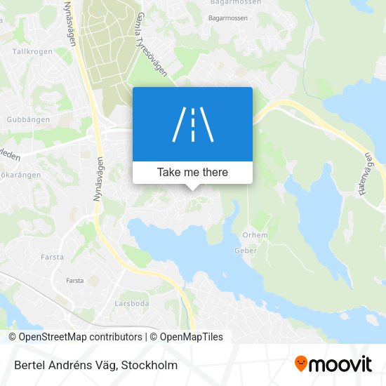 Bertel Andréns Väg map