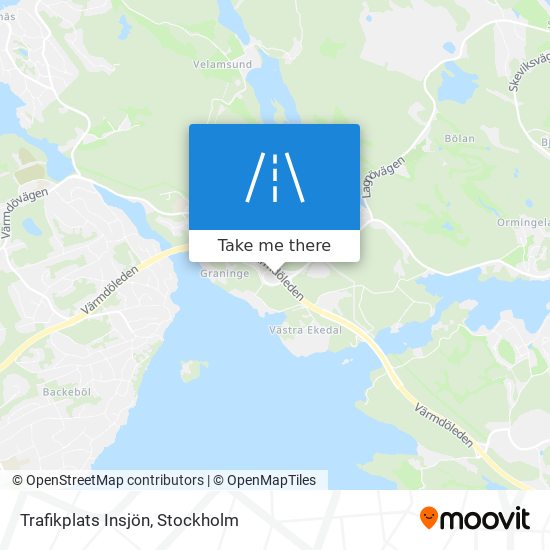 Trafikplats Insjön map