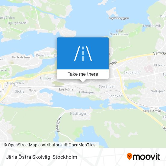 Järla Östra Skolväg map