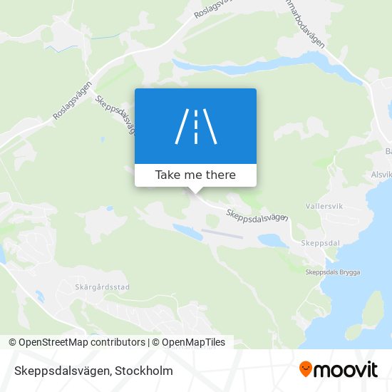 Skeppsdalsvägen map