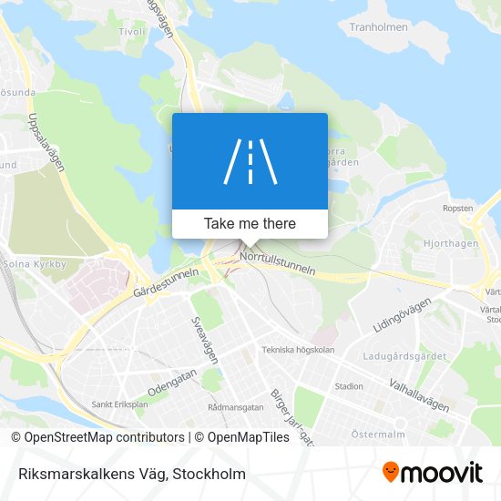 Riksmarskalkens Väg map