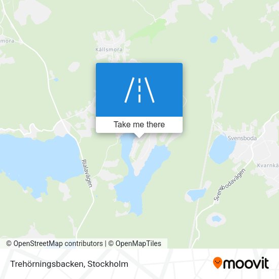 Trehörningsbacken map