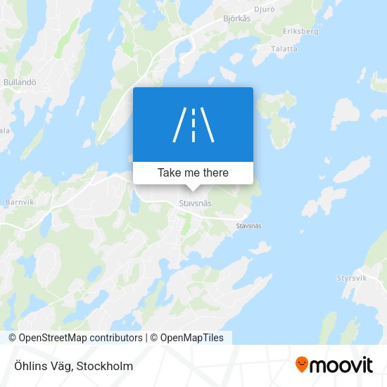 Öhlins Väg map
