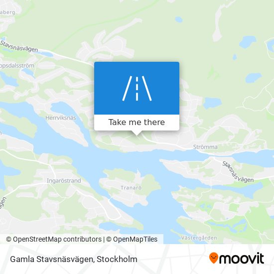 Gamla Stavsnäsvägen map