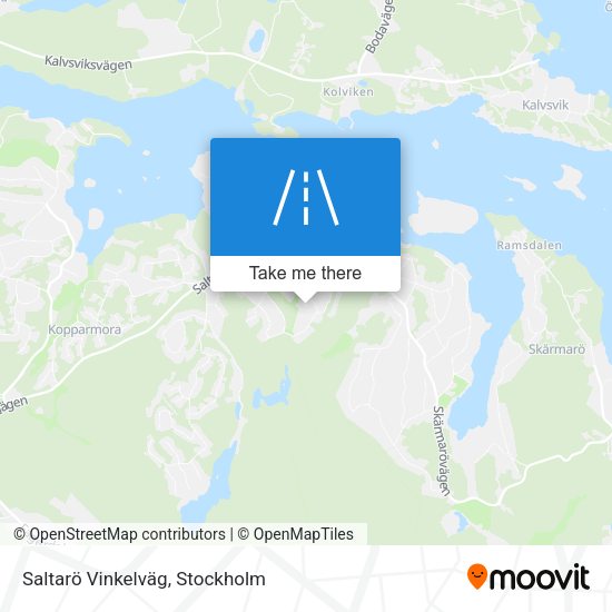 Saltarö Vinkelväg map
