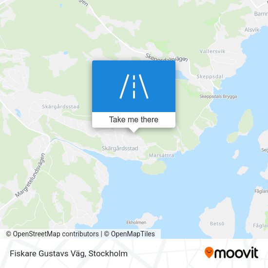 Fiskare Gustavs Väg map