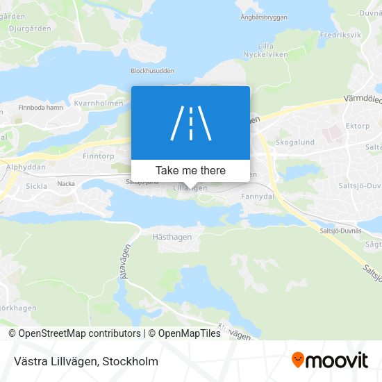 Västra Lillvägen map