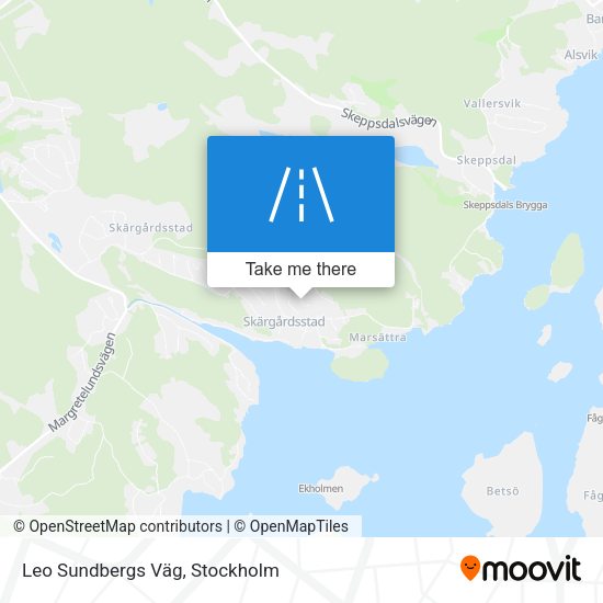 Leo Sundbergs Väg map