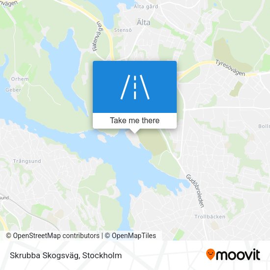 Skrubba Skogsväg map