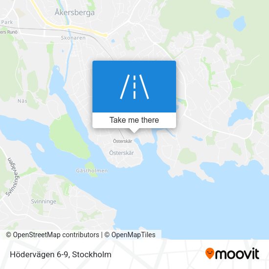Hödervägen 6-9 map
