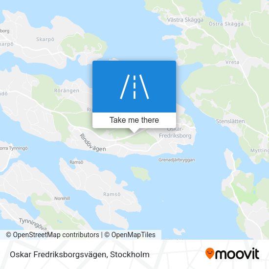 Oskar Fredriksborgsvägen map