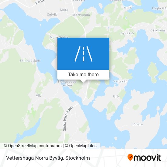 Vettershaga Norra Byväg map
