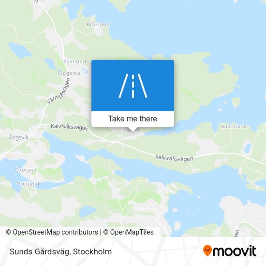 Sunds Gårdsväg map