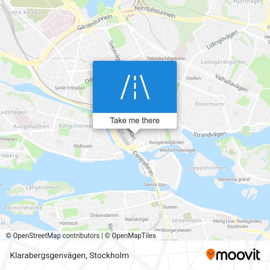 Klarabergsgenvägen map
