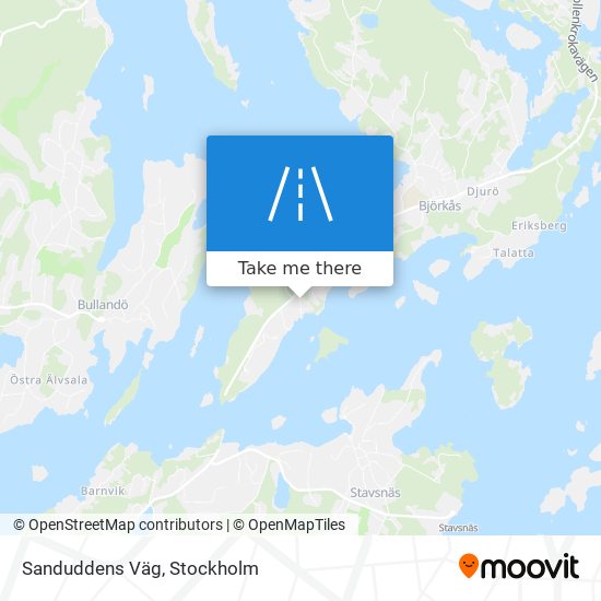 Sanduddens Väg map