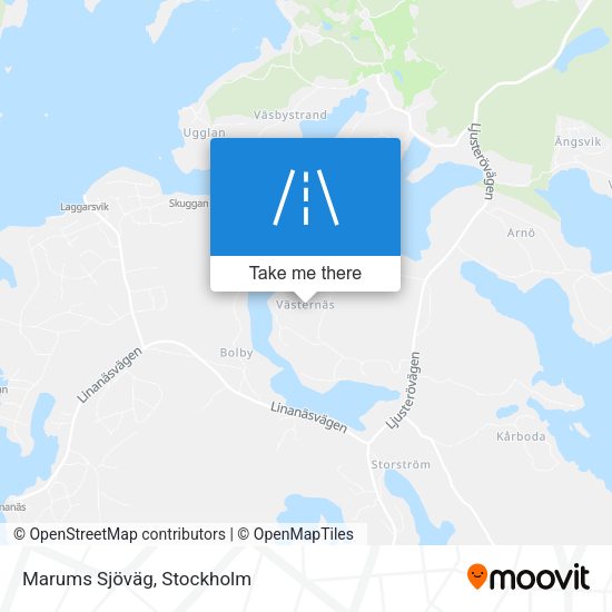 Marums Sjöväg map