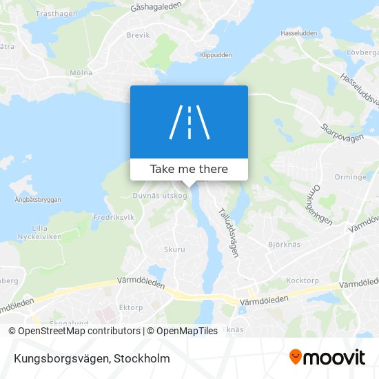 Kungsborgsvägen map