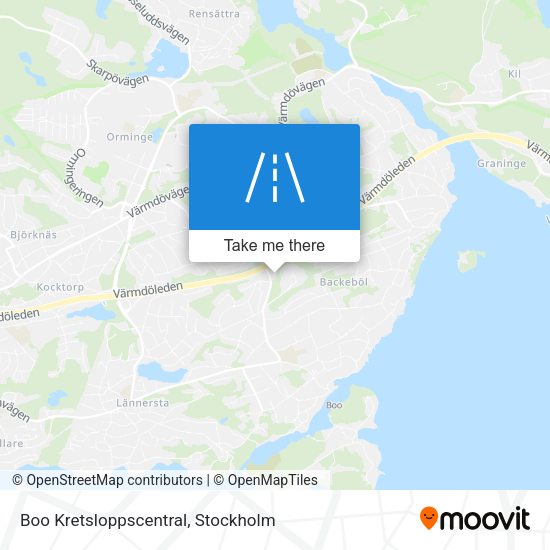 Boo Kretsloppscentral map