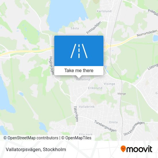 Vallatorpsvägen map