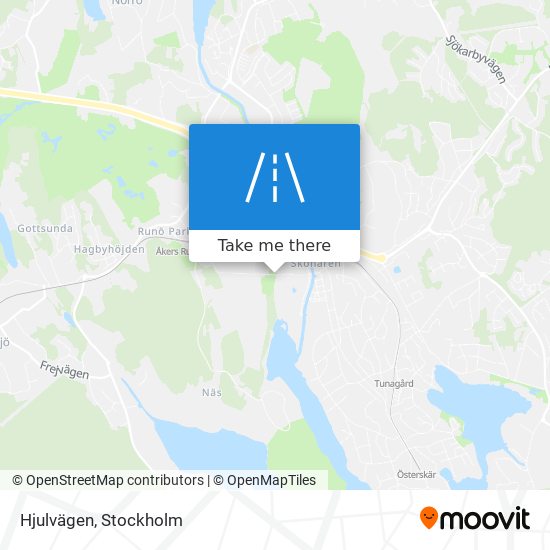 Hjulvägen map