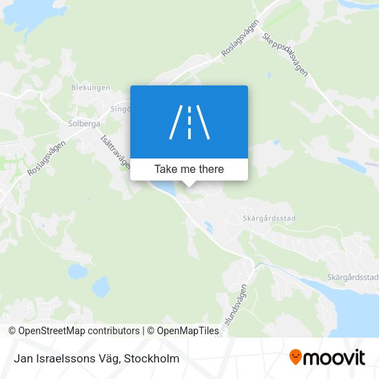 Jan Israelssons Väg map