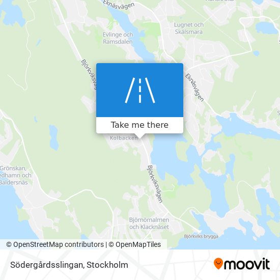 Södergårdsslingan map