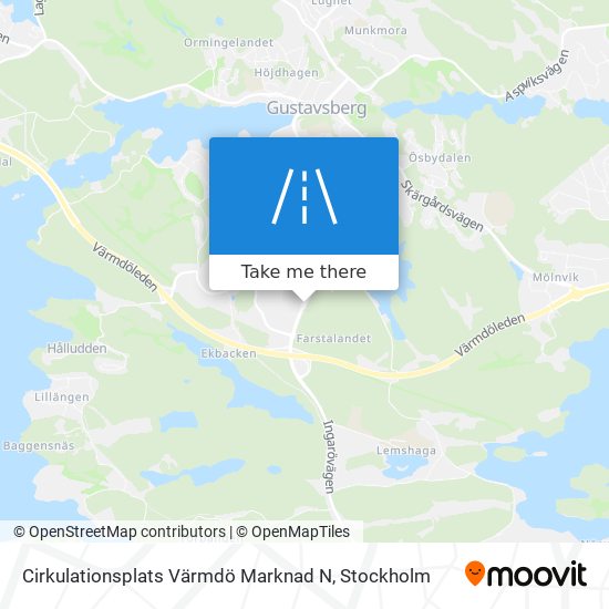 Cirkulationsplats Värmdö Marknad N map