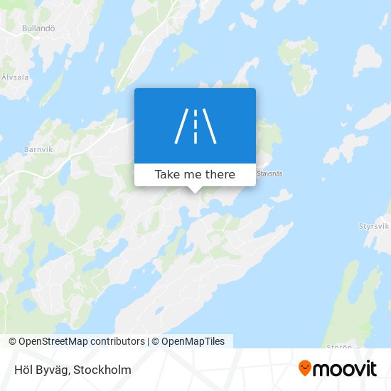 Höl Byväg map