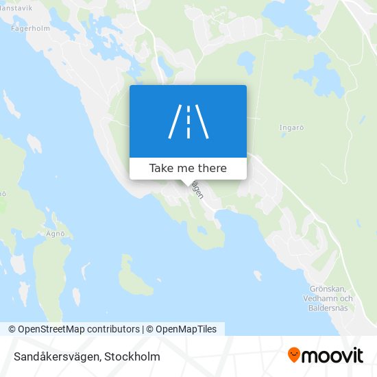 Sandåkersvägen map